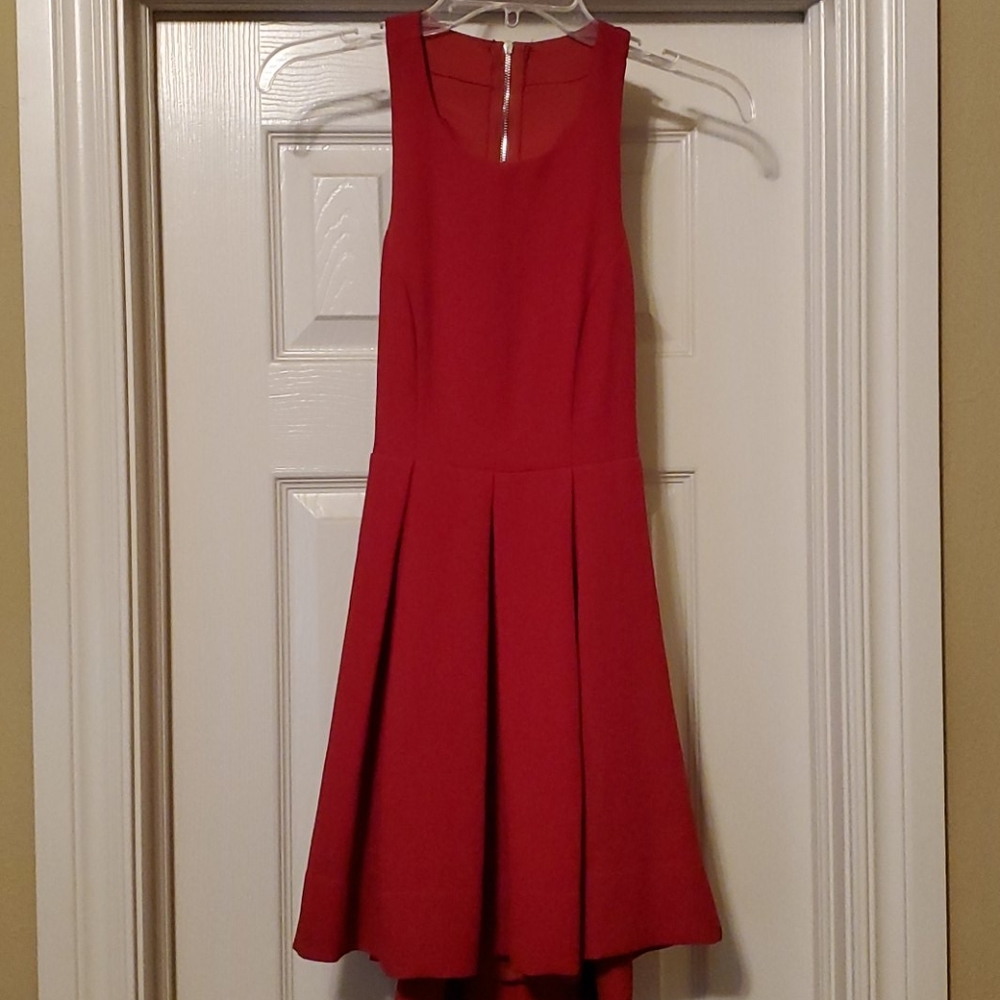 Lulu's Red Open Back Skater Dress